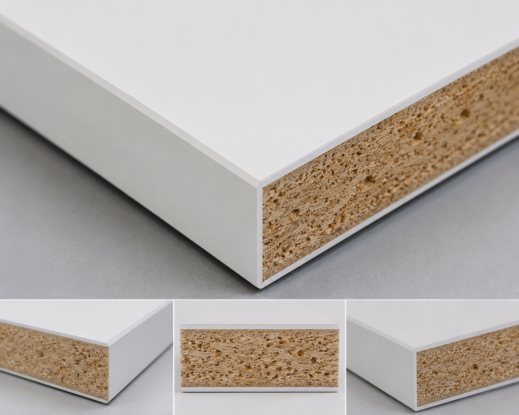 particle board -door corner