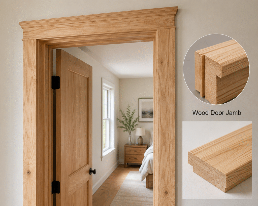 wooden door frame