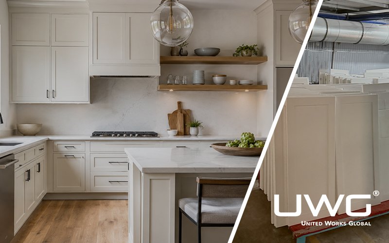 modern hybrid kitchen design open closed