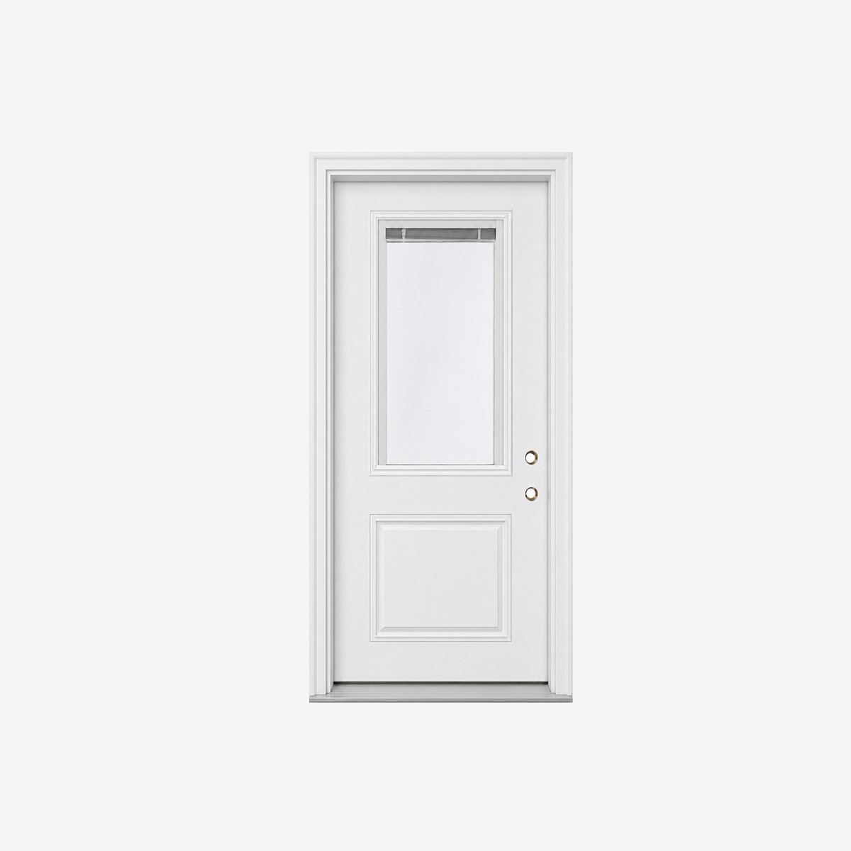 Fiberglass Door-Half Lite Blinds