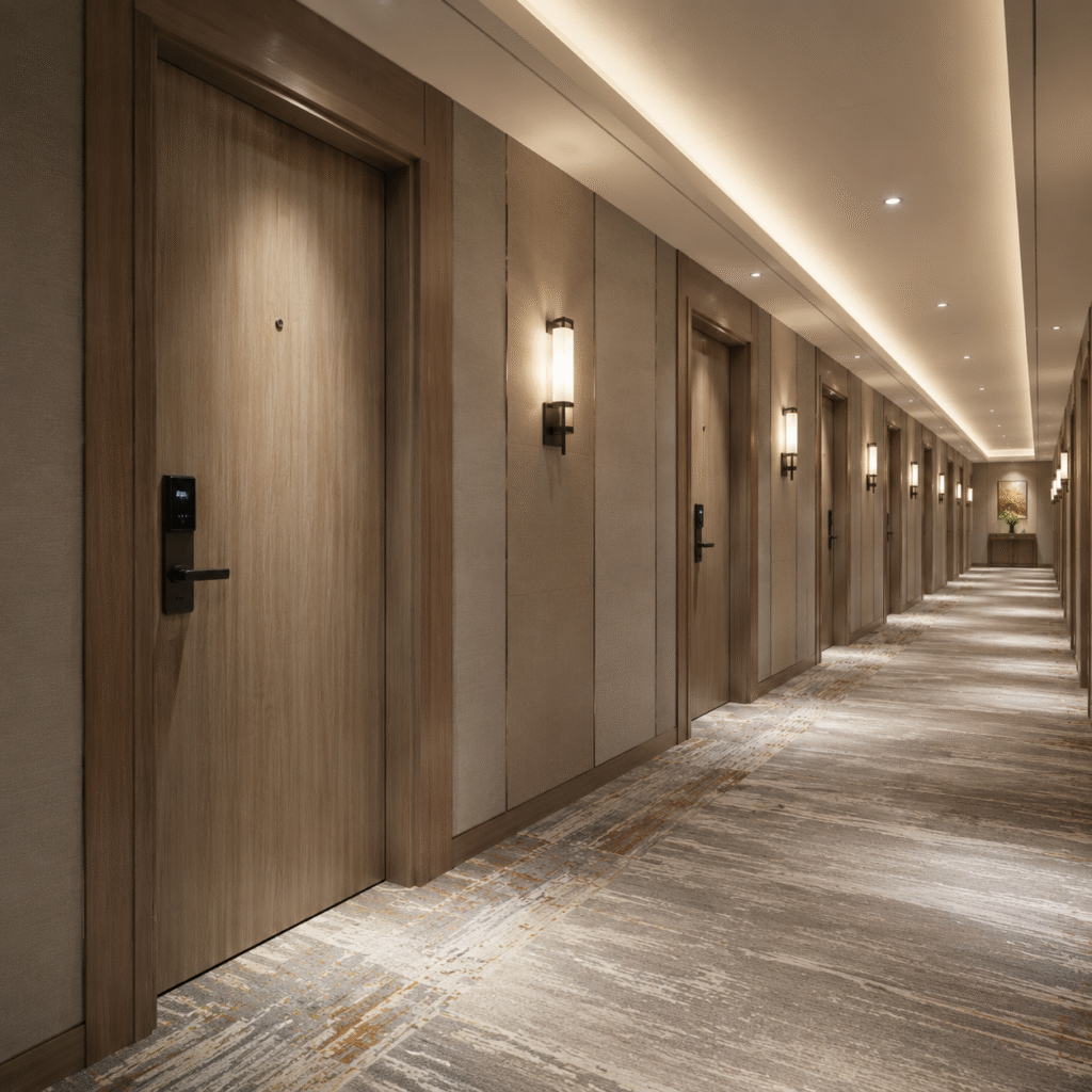 Hotel Corridor Luxury Door Line Up