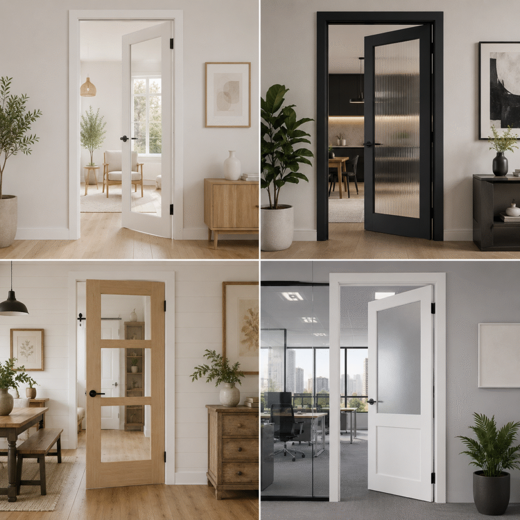 Shaker Glass Door Interior Design Ideas