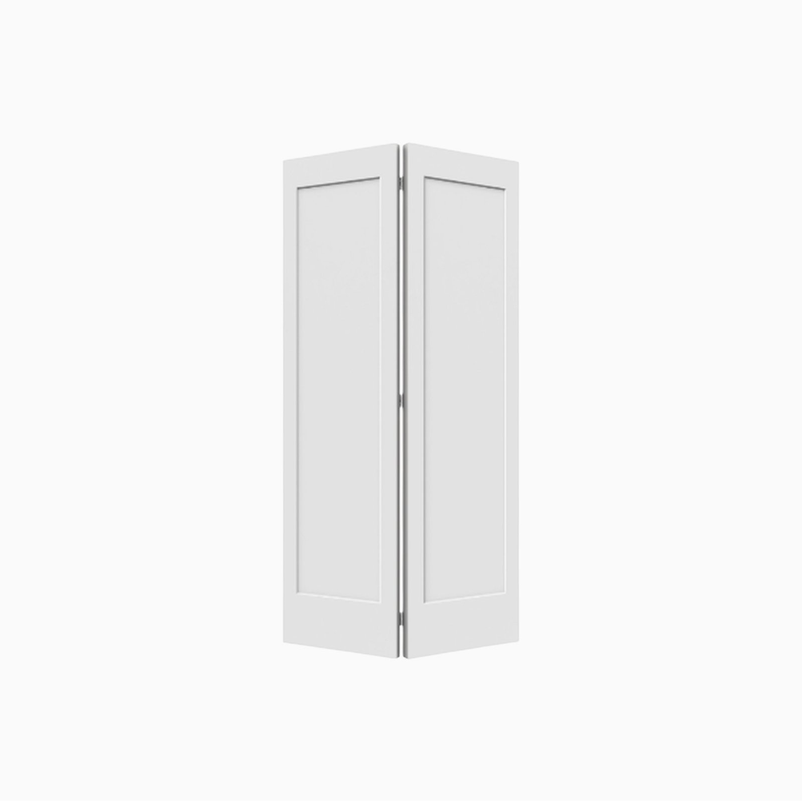 Primed 1-Panel Shaker Bi-fold Door