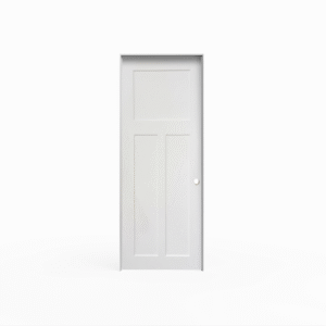 Primed 3-Panel Shaker Style Door Pre-hung