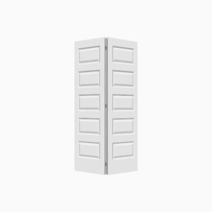 5-Panel Molded Bi-fold Door