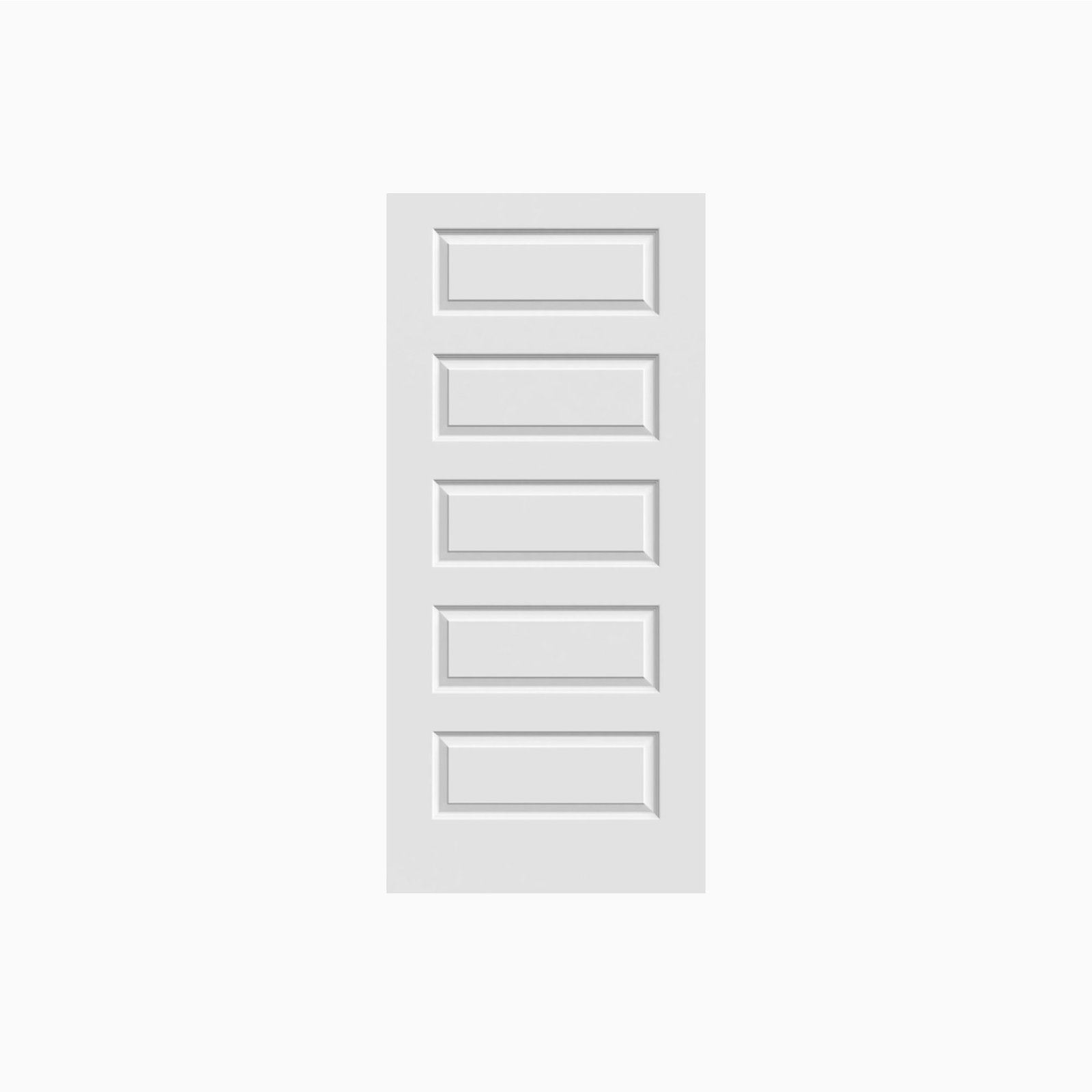 Primed 5-Panel Molded Door Pre-hung