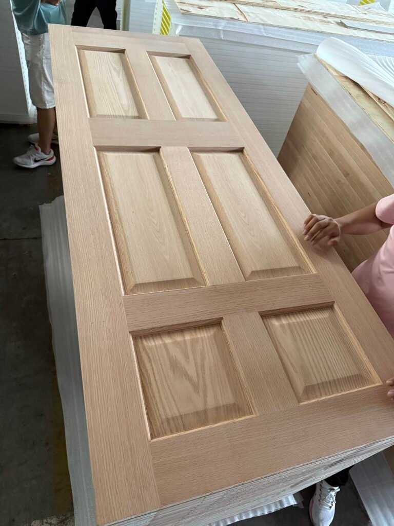 6-panel solid wood stile and rail interior-door