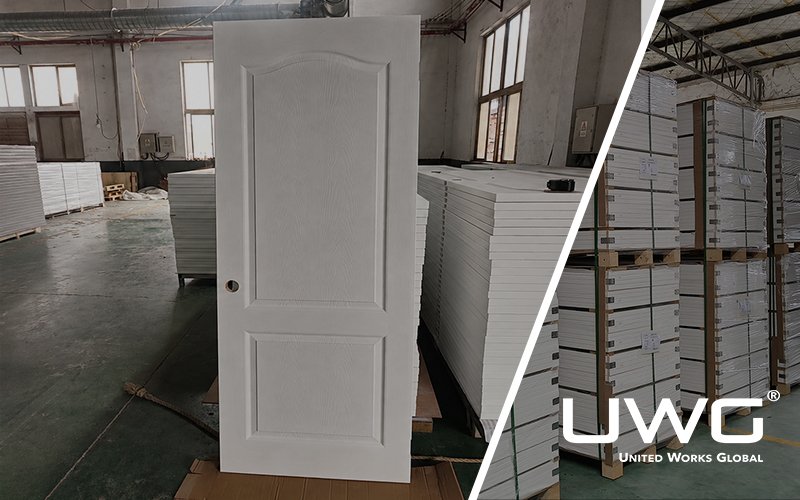 White Two Panel Interior Door