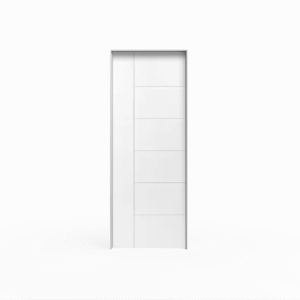 Primed 1 Vertical +5 Horizontal Groove Molded Door Pre-hung