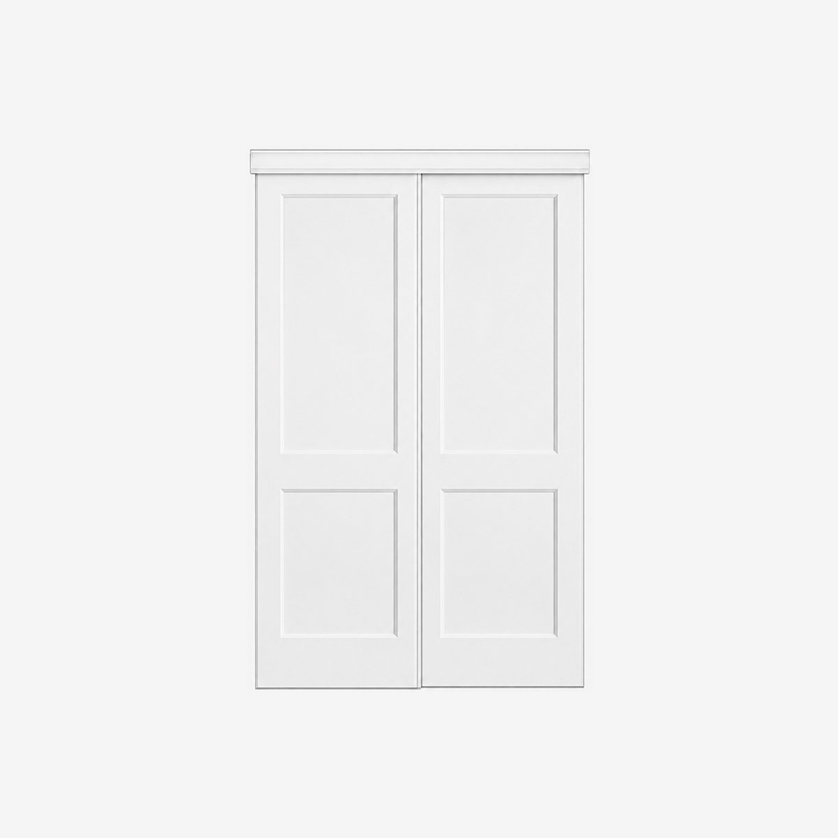 Primed 2 Panel Shaker Style Sliding Door