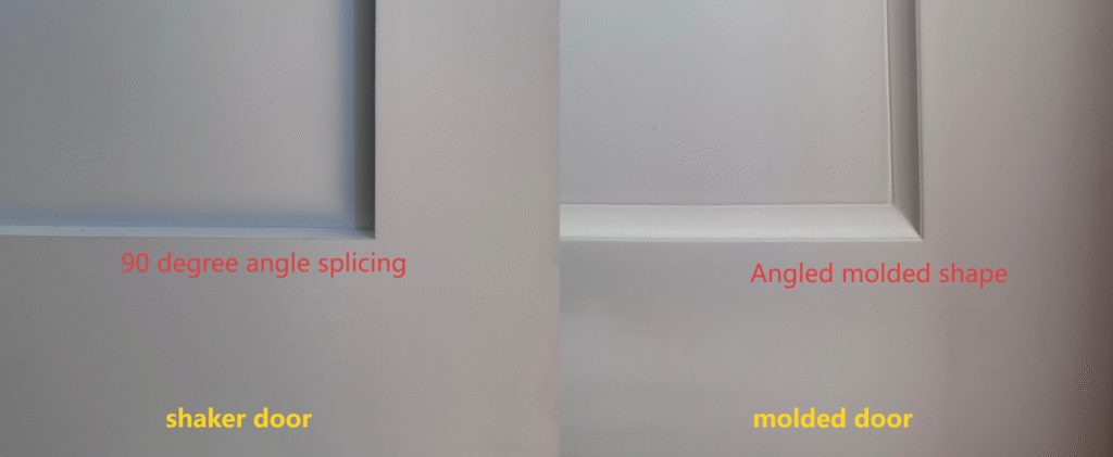 molded door vs shaker door
