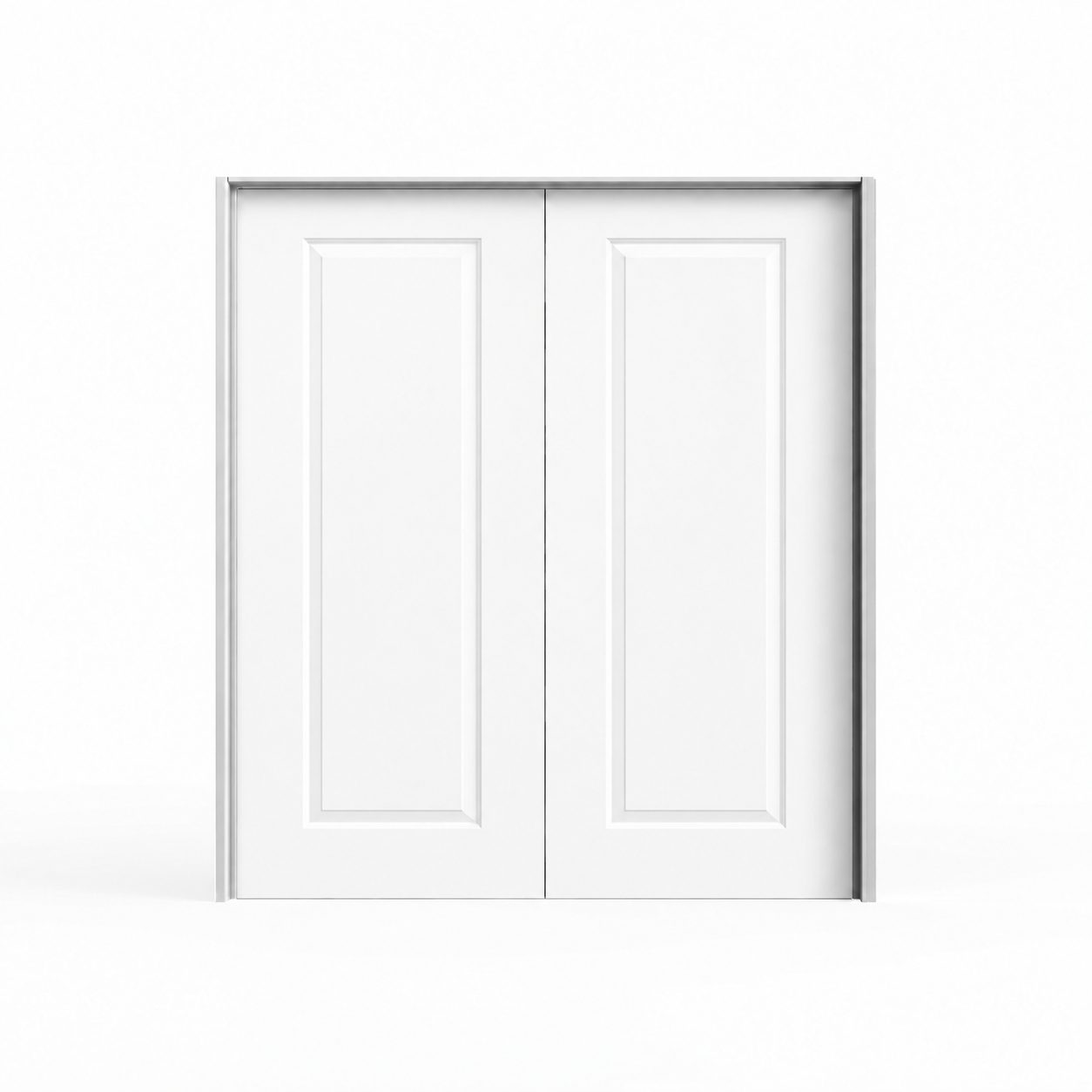 1-Panel Molded Double Door Pre-Hung