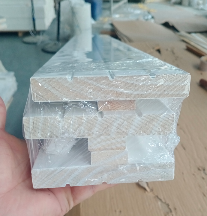 Door jamb in the factory