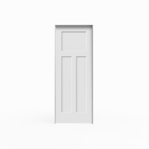 Primed 3-Panel Shaker Door Pre-hung