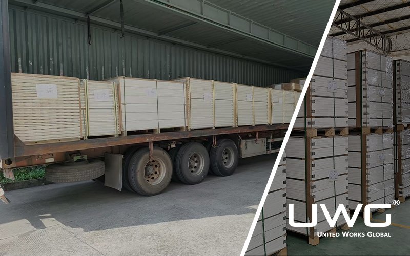 Bulk Interior Doors Loaded for Shipment