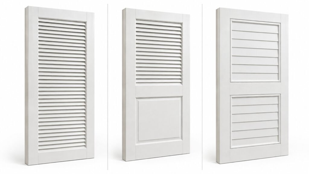 Full, Half or Faux Louvered Doors