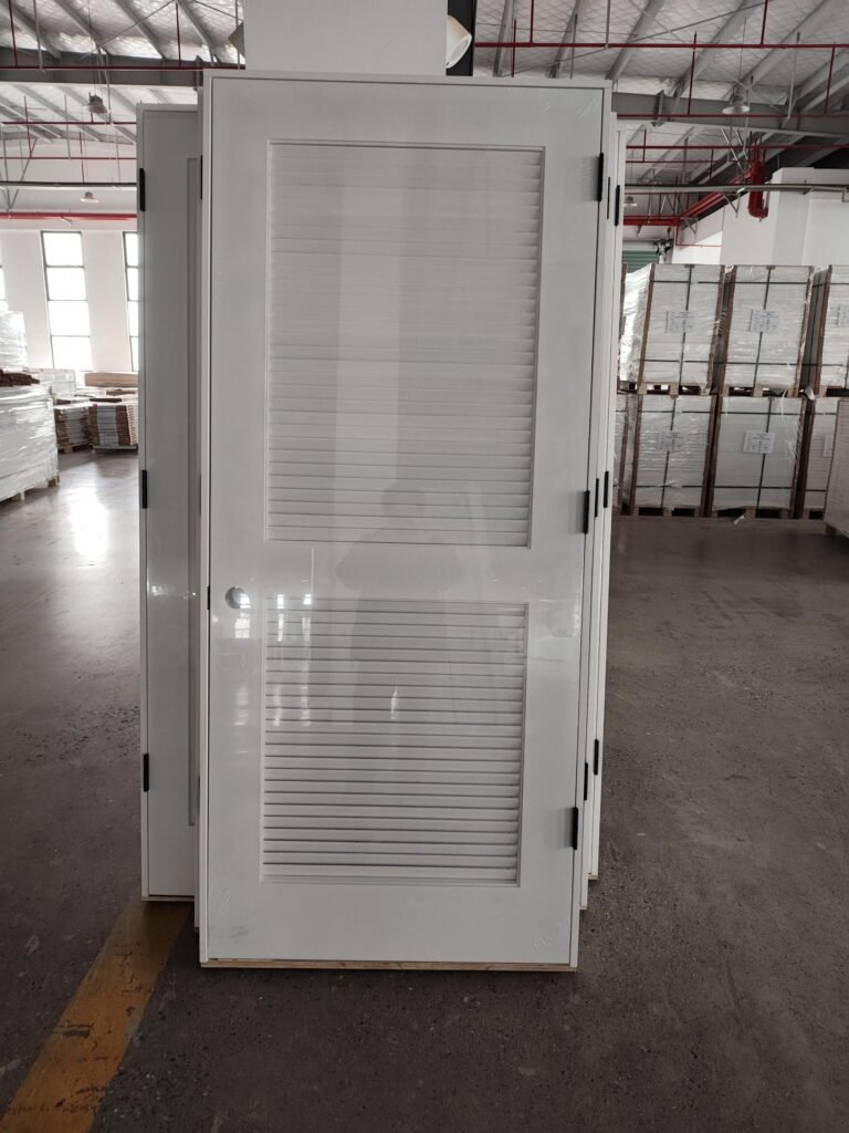 Louvered Door in the factory