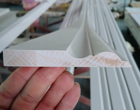 Pine Baseboard in Factory Warehouse