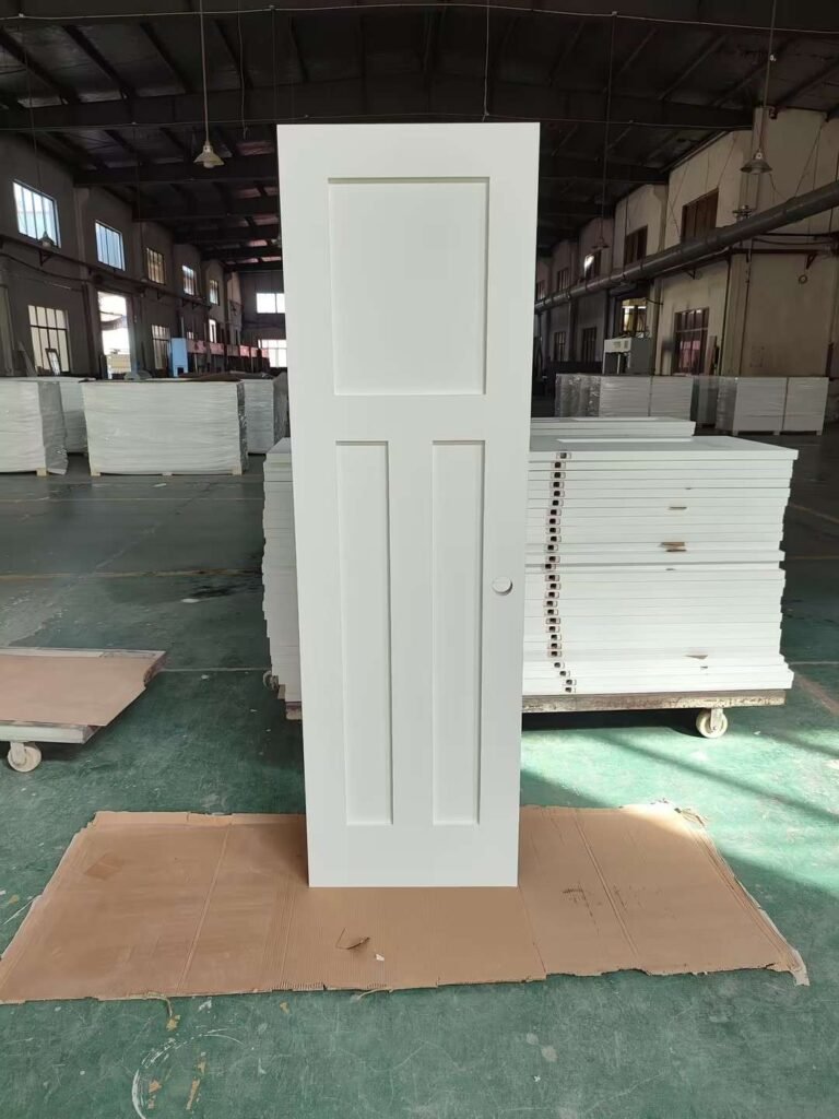 T-style 3-panel Shaker door in a factory