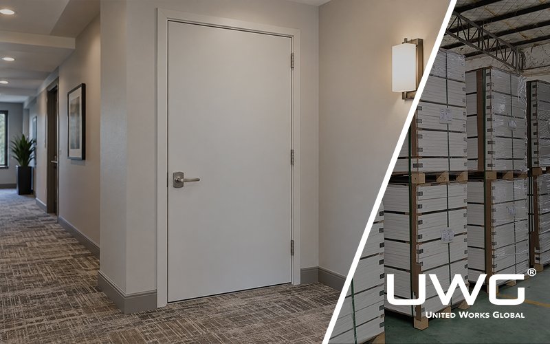 Interior Fire Rated Door in Modern Hallway