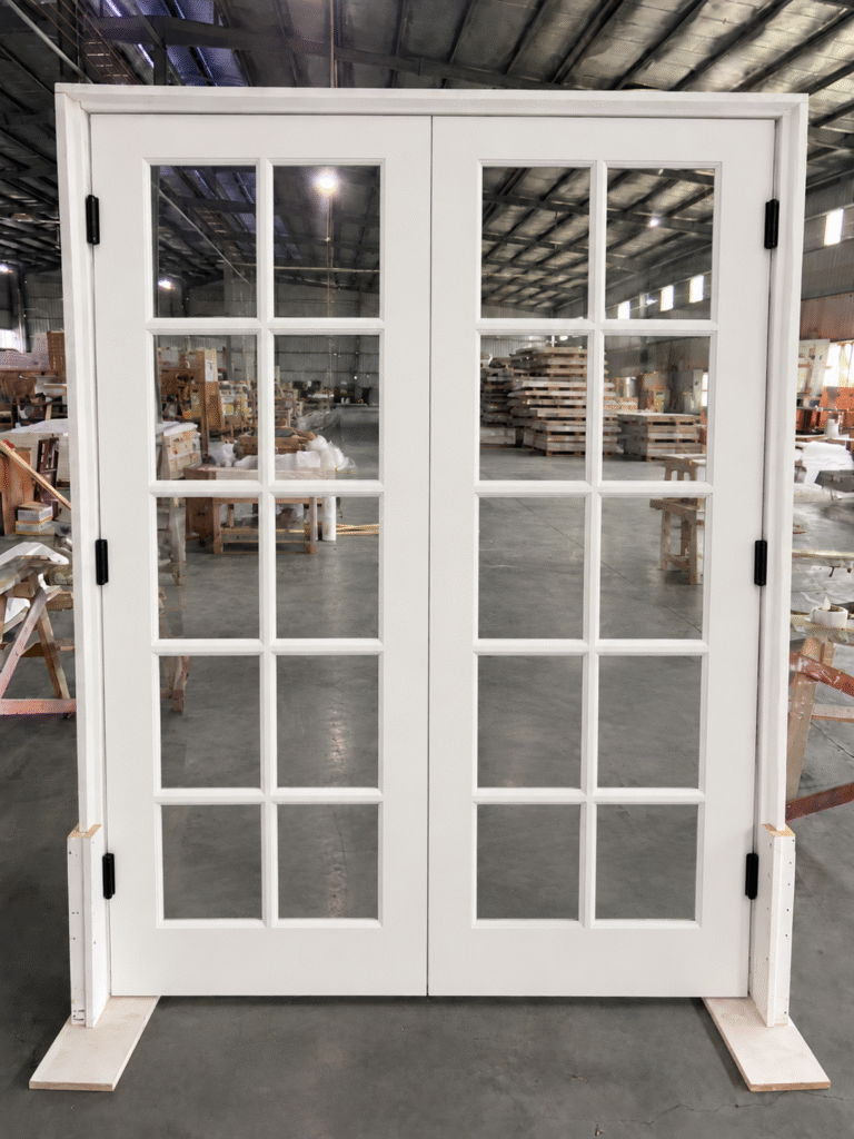 Glass and French-Style Double Doors
