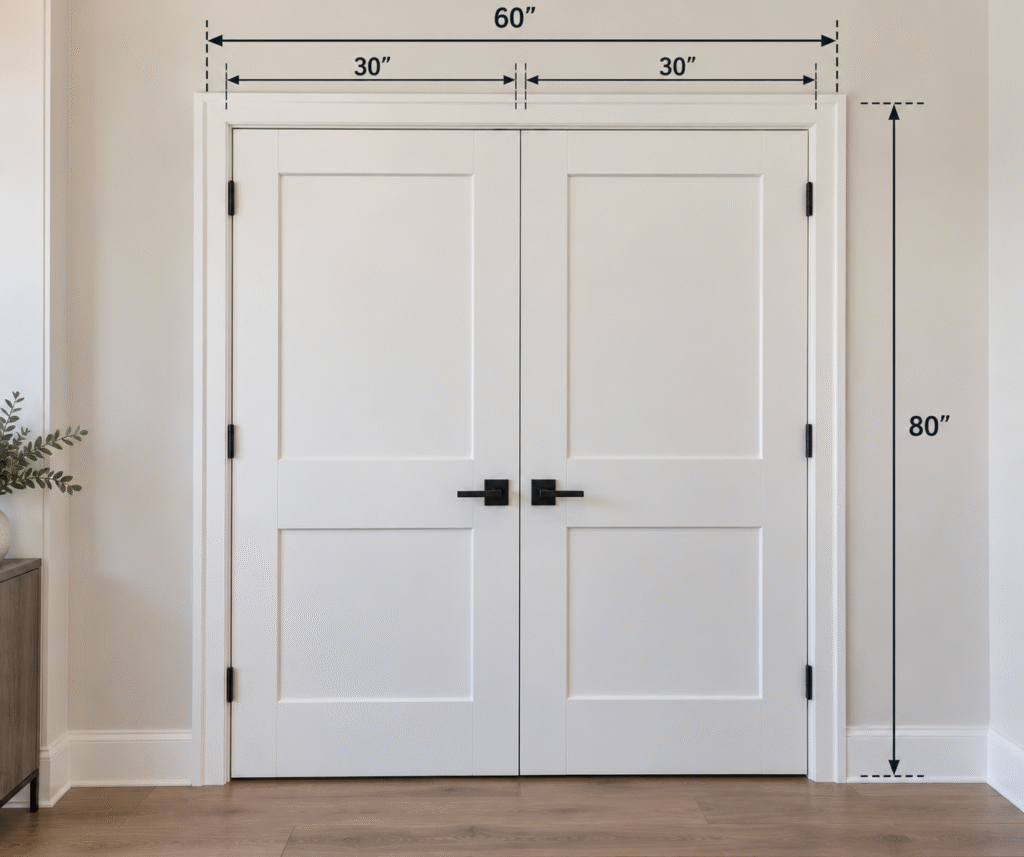 double door leaf width guide