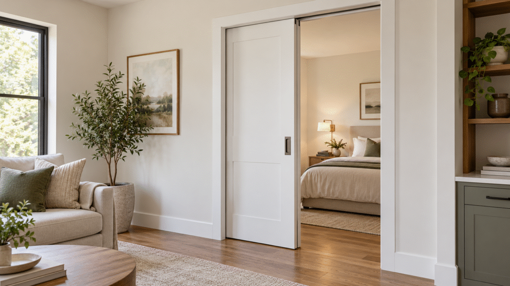 Pocket Door in Modern Interior